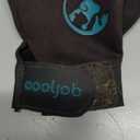 COOLJOB Patented Pet Grooming Gloves with Web, Reusable Washable Cleaning Brush Massage Hair Remover for Short Long Haired Dog Cat Horse Animal, Washing Bathing Shedding Supplies, Medium, Blue Black