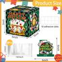 Casino Theme Party Decorations, 5" x 5" Poker Night Party Decorations, Casino Theme Birthday Decorations and Adult Party Favors, Green Birthday Party Favors for Men and Women