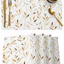 Yourtablecloth 100% Cotton Cloth Dinner Table Napkins -Soft & Vibrant, 20 x 20 Set of 6 (Beige Petal)
