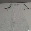 ZIGJOY Baby Transitional Swaddles for Newborns: 0.5 Tog Arms Up Sleep Sack 3-6-12 Months Soft Cotton Shark Fin 2 Way Zipper (Grey, Large)