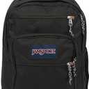 JanSport Cool Backpack, with 15-inch Laptop Sleeve - Large Computer Bag Rucksack with 2 Compartments, Ergonomic Straps, Black, One Size