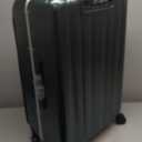 Hanke 26 Inch Large Checked Luggage PC Hard Shell Luggage Top Opening Travel Luggage Suitcases with Wheels for Woman Men.(Dark Green)