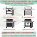 66045 Warming Rack for Weber Genesis II 400 Series, Genesis GS4 II S410 E410 SE410, Series Gas Grills, Stainless Steel Grill Rack for Weber Genesis 2 62011001 67010001 Grill Parts Replacement, 32.7''