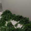 6FT Real Touch Cedar Garland - Artificial Christmas Garland Fake Green Faux Thick and Lush Pine Needles Garlands for Table Fireplace Mantle Holiday Home Indoor Outdoor Decor