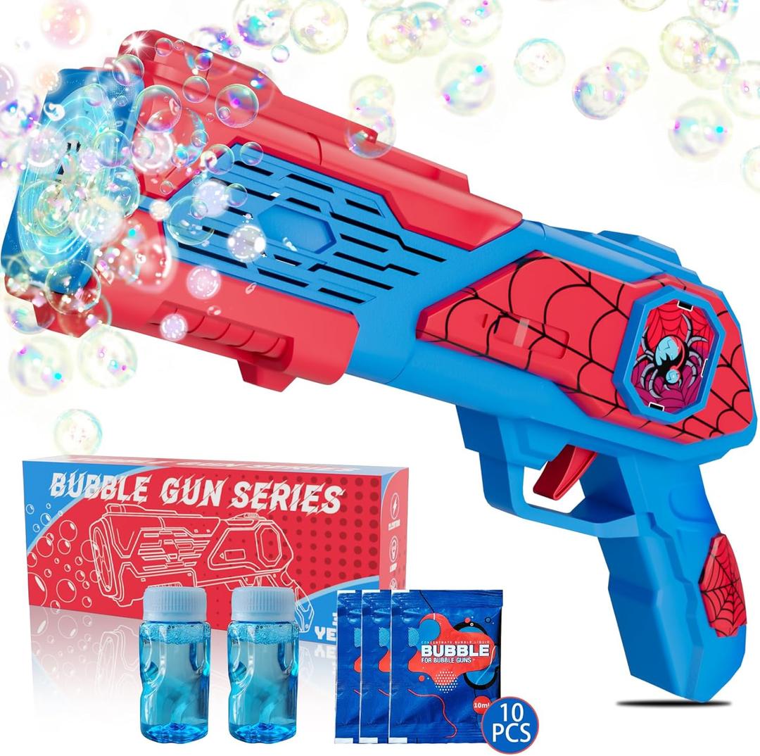 Bubble Machine Gun for Kids: Toys for 3+ Year Old Boys, Toys for Boys 4-6, Outsider&Outdoor Toy for Toddlers 3-5, Easter, Summer, Wedding, Party Favors, Halloween, Birthday Gifts