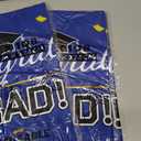 Childom 3 Pack Graduation Tablecloth, Graduation Decorations Class of 2026 Graduation Party Decorations, 54"x108" Blue and Gold Plastic Table Cloth Disposable Rectangle for Home, School, Party Supplies