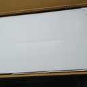 Magnetic Glass Whiteboard for Wall, 36" x 24" Glass Dry Erase Board, Large Frameless White Board for Home and Office with 1 Marker Tray - Normal White
