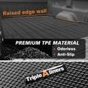 TripleAliners Truck Mat Compatible with 2007-2018 Chevy Silverado/GMC Sierra 1500 5.8FT Accessories, Truck Bed Mat Heavy Duty Custom Fit All Weather Protection TPE Pickup Liner, 2007 New Body Only