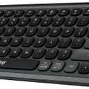 Logitech POP ICON Keys Wireless Bluetooth Keyboard, Comfortable Typing, Programmable Keys, Easy-Switch Between up to 3 Devices, for Laptop, Tablet, PC Graphite and White