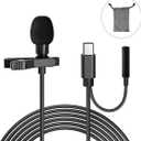 UDEE Microphone Lavalier Microphone Type-c Phone Microphone with Listening Interface Mini Portable for Live, Interview, Meeting and Other Scenarios