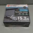 Garden Hose 50ft  Ultra-Light, Kink-Free, High-Pressure, Abrasion-Resistant, Durable, All-Weather, Eco-Friendly (Gray)