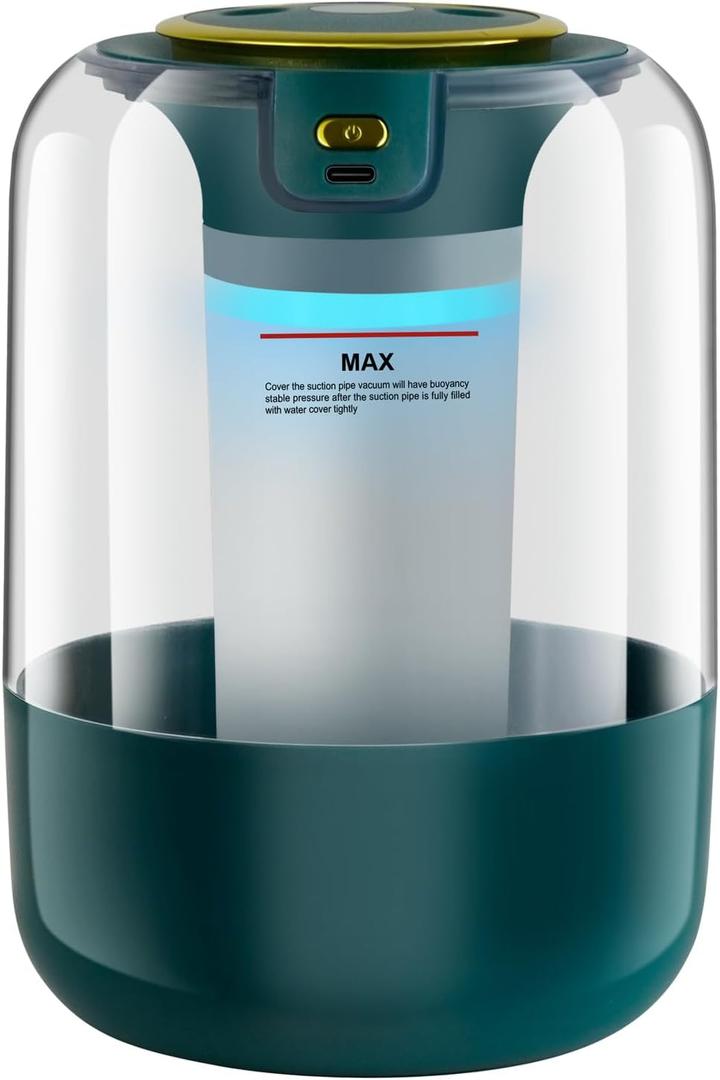 Humidifier with Double Nozzle, 2.2L Humidifiers for Bedroom, 26dB Quiet Dual Spray Cold Mist Humidifier for Plants, Office, and Home Baby Nursery, 3 Gear and Night Light, Easy to Fill & Clean (Green)