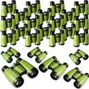 Libima 24 Pcs Binoculars for Kids Educational Compact Kids Binoculars with Neck String Toddler Telescope for Boys Girls Learning Bird Watching Camping Hiking Travel Safaris Birthday Gifts(Green)