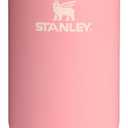 Stanley IceFlow Flip Straw Tumbler with Handle | Twist On Lid and Flip Up Straw | Leak Resistant Water Bottle | Insulated Stainless Steel | BPA-Free (30 Ounces, Pink Mesa)