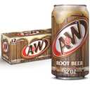 A&W Root Beer Soda, 12 fl oz cans, 12 pack (EXP 12/06/26)