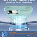 FNTCASE for iPhone 12 Magnet Case: Magnetic Dual Layer Protective Cell Phone Cover with Belt-Clip Holster | Military Grade Drop Proof Protection Durable Non Slip Textured Back Phonecase (Mint Green)