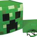 Minecraft Block Head Costume Headpiece, Official Minecraft Costume Accessories, Single Size Costume Mask (Green)