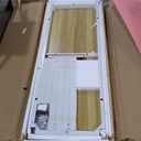 NSdirect 63" Computer Desk,Large Home Office Desk Wide Workstation 1 inch Thicker Tabletop for Writing,Games and Home Work PC Desk Modern Finish Wood Board and Sturdy Steel Legs,Oak+White