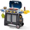 Step2 Sizzle & Smoke BBQ Grill Playset, Indoor/Outdoor Interactive Play with Sounds and Effects, Toddlers 3+ Years Old, 15 Piece Toy Accessories