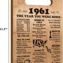 65th Birthday Gifts for Women Men, 1961 Birthday Gifts for Her Him, 65 Years Old Gifts, 65th Birthday Gift Ideas, 65th Birthday Decorations for Women Men, Back in 1961 Cutting Board Gifts, 12"L x 7.7"W