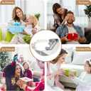 Neck Massager,Massagers for Neck and Shoulder with Heat,Electric Neck Massager with Heat at Home for Muscle Relaxation,Best Gift for Men Women Dad Mom (White Gray)