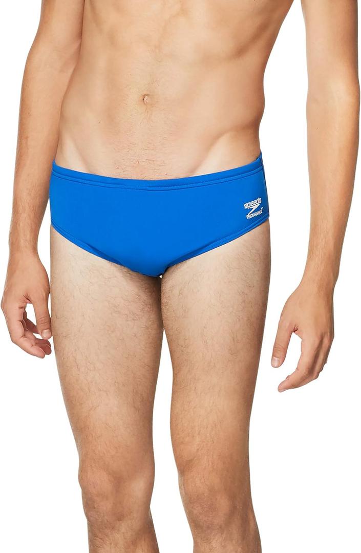 Speedo Mens Swimsuit Brief Endurance+ Solid Adult (Black, M)