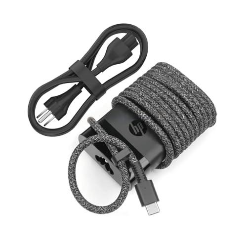 65W Laptop USB Charger Fit for HP EliteBook x360 1030 630 745 835 840 845 860 ZBook 14uG5 Firefly 14 15 16 ProBook 440 450 455 460 hp Envy x360 17 Spectre x360 - Type-C 3.25 AC Adapter