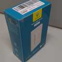 Smart Light Switch, WiFi Smart Double Switch Button, Compatible with Alexa and Google Home, Remote Control with Timing Funtion, No Hub Required,Smart Life APP Provides Control from Anywhere (2 Ways in 1 Gang)