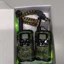 Walkie Talkies for Kids 22 Channel 2 Way Radio 3 Miles Long Range Handheld Walkie Talkies Durable Toy Best Birthday Gifts for 6 Year Old Boys and Girls fit Adventure Game Camping (Green Camo 1)