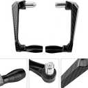 Aramox Universal 7/8" Motorcycle Hand Guards, Aluminum Alloy Handlebar Brake & Clutch Protector for Dirt Bike, ATV, Pit Bike, CRF KLX KX (Black)