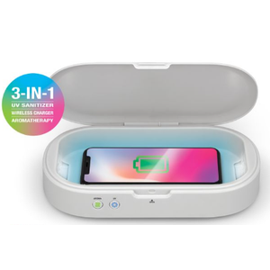 iLive UV LED Sanitizer with Aromatherapy & Wireless Charging (IAAQ600G)