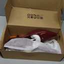 Mattiventon Burgundy Kitten Heels for Women Slingback Heels Bow Ankle Strap Pointed Toe Heel Sexy Wedding Dress Party Pumps Size 9