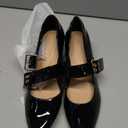 Coutgo Womens Kitten Heels Mary Jane Shoes Closed Pointed Toe Dress Shoes Buckle Work Office Pump Shoes ( 7 )