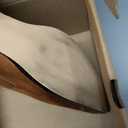 Coutgo Womens Booties Low Heel Ankle Boots Square Pointed Toe Chunky Heel Side Zipper Dressy Fall Boots Shoes (8, Brown)