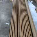 EVERECO 4 Pack 94.5"  11" Wood Panels for Wall, Acoustic Soundproof Wall Slat Panels, 3D Wall Panels for Home Office Decoration, Walnut