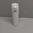 Vacuum Insulated Bottle Thermal Water Bottle Travel Coffee Mug with Safety Buckle Lid Stainless Steel Leak Proof Tumbler Water Flask 15.2 Oz/450ml(White)