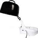 Annie Hot & Hotter Super Large Ceramic Ionic Hood Dryer Professional Salon Hair Dryer with Adjustable Height, 3 Heat & Speed Settings, Portable Hooded Dryer for Rollers, Deep Conditioning & Styling