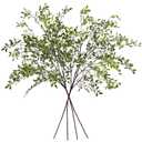 Uqueeten Fake Plants Eucalyptus Stems,Plastics Ficus Stems for Vase Artificial Plants,Greenery Stems Branches for Vase Faux Plants Indoor,Faux Greenery Indoor Vase Fillers for Home Decor 4Pcs Green