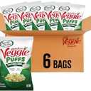 Sensible Portions Veggie Puffs, Sour Cream & Onion Flavor, Gluten-Free Chips, 3.75 Ounce Bag, 6-Pack, Best Before: 24 Jan 2026