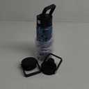 18 oz Insulated Water Bottle Stainless Steel Sport Bottles with 3 Lids,Marble Ocean