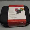 Ivoler Carrying Storage Case for Nintendo Switch/For Switch OLED Model (2021),Portable Travel All Protective Hard Messenger Bag Soft Lining 18Games for Switch Console Pro Controller Accessories Black