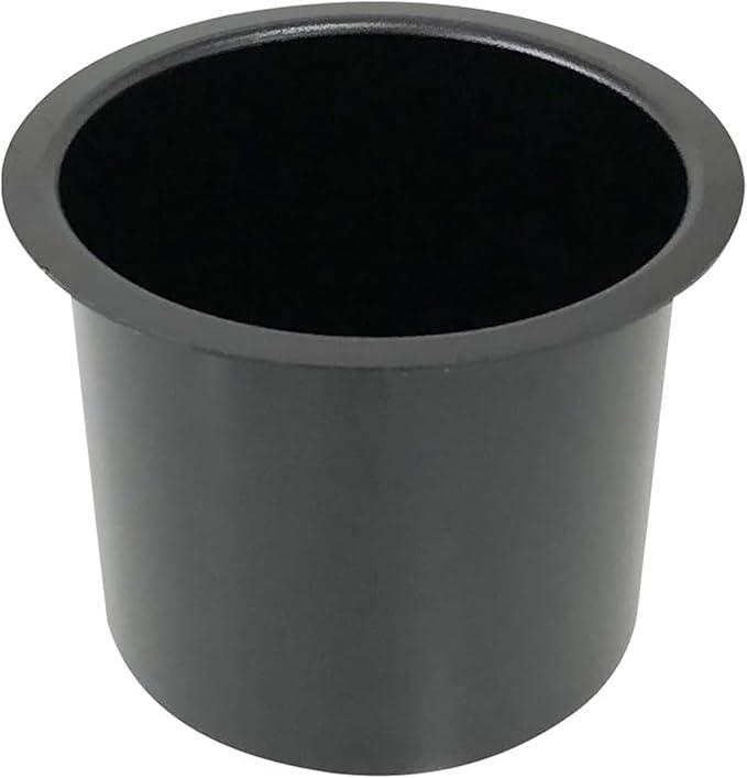 SEETOOOGAMES Jumbo Aluminum Drop-in Poker Table Cup Holder Insert) (Black)