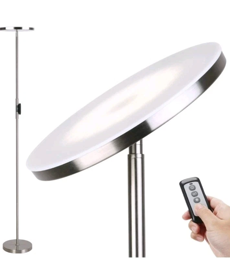 JOOFO Floor Lamp,30W/2400Lm Sky LED Modern Torchiere 3 Color Temperatures