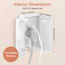 Child Proof Outlet Box Cover, Double Lock System, White, Large Interior Space 4 Pack