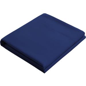 Twin Flat Sheet, 66x96 Inches, Brushed Microfiber, Navy Blue
