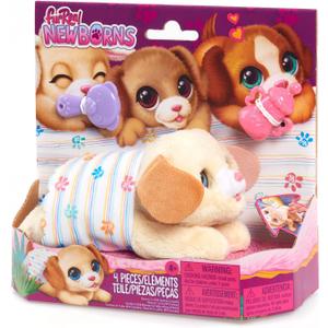 furReal Newborns Puppy Interactive Pet, Small Plush Puppy with Sounds and Motion, Holiday Stocking Stuffers, Gifts, Presents, Kids Toys for Ages 4 Up by Just Play