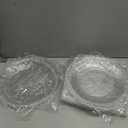 Tomeurperf 10Pcs Clear Charger Plates Bulk Wedding - 13" Premium Clear Plastic Chargers with Beaded Rim，Transparent Decorative Dinner Charger Plates for Events & Parties
