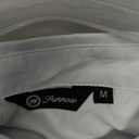 SUNNOW Women's Minimalist Tuck Detail Crop Shirt Modern Relaxed Fit Top Stylish Cropped Length Blouse White M