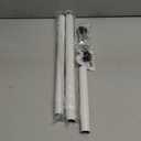 Sliding Door Security Bar, 17-51 inch Adjustable Patio Door Security Bar Childproof Window Safety Bar for Apartment Bedroom Bottom of Door Heavy Duty Interior White