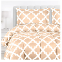 Utopia Bedding - Comforter Set with 2 Pillow Shams - 3 Pieces Bedding Comforter Sets - Down Alternative Comforter - Soft and Comfortable - Machine Washable, Beige, King
